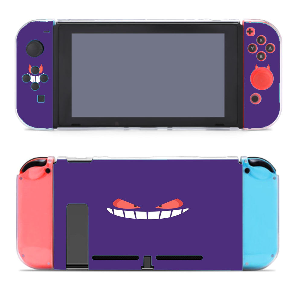 Purple Gengar Face Pokemon Nintendo Switch Cover Case