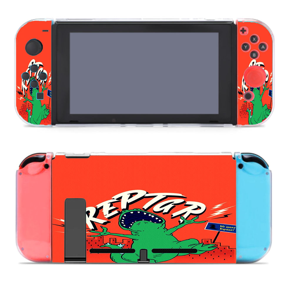 Reptar Rugrats Peach Nintendo Switch Cover Case