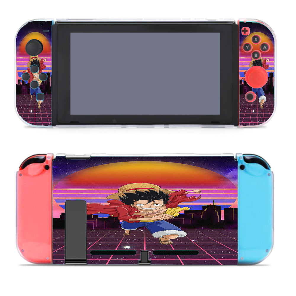 Retro Monkey D Luffy Nintendo Switch Cover Case