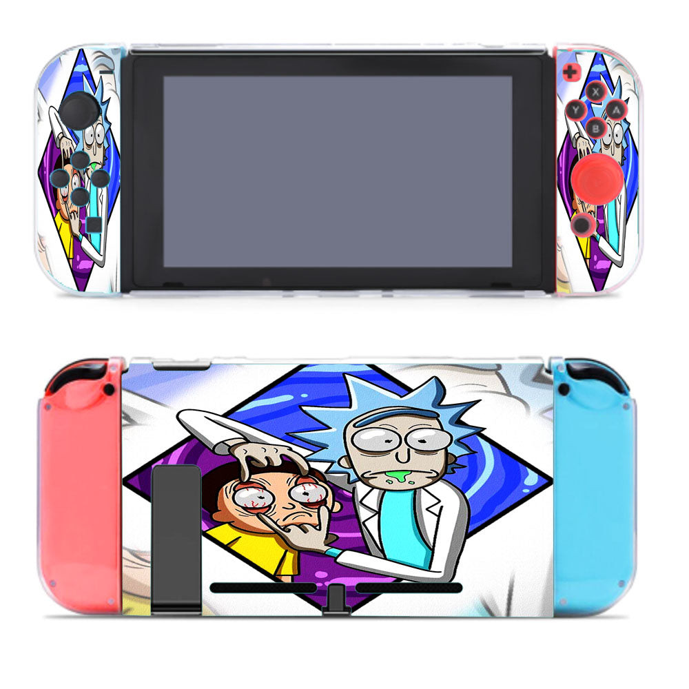 Rick And Morty Diamond Metal Nintendo Switch Cover Case