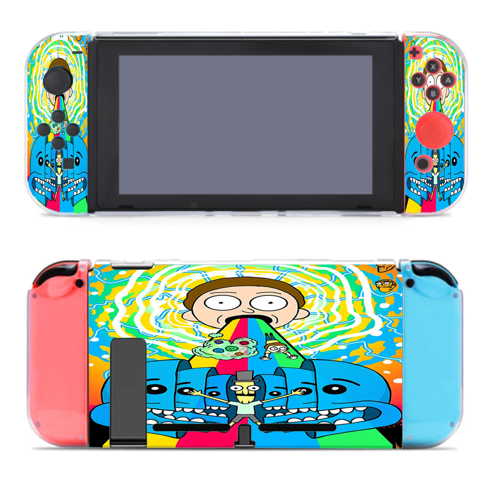 Rick And Morty Face Space Full Color Nintendo Switch Cover Case