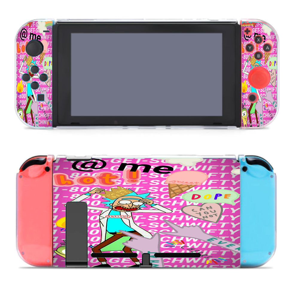Rick And Morty Get Schwifty Sticker Nintendo Switch Cover Case