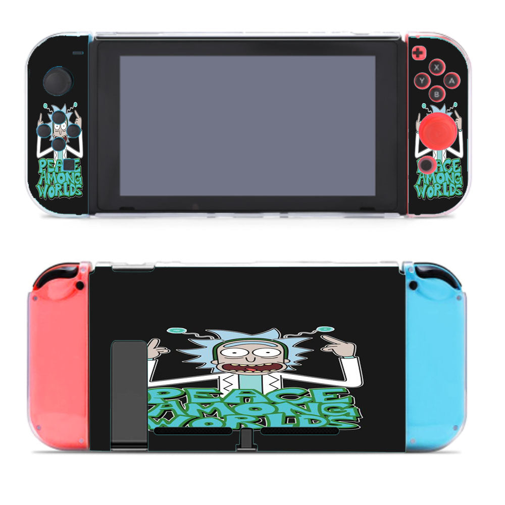 Rick And Morty Illustrations Peace Nintendo Switch Cover Case
