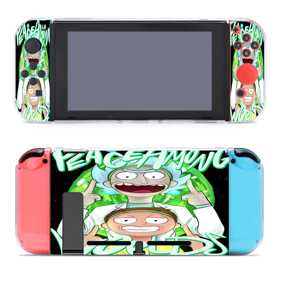 Rick And Morty Illustrations Peace World Nintendo Switch Cover Case
