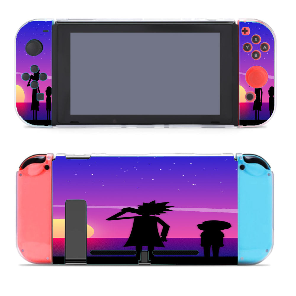 Rick And Morty Looking Sunset Nintendo Switch Cover Case