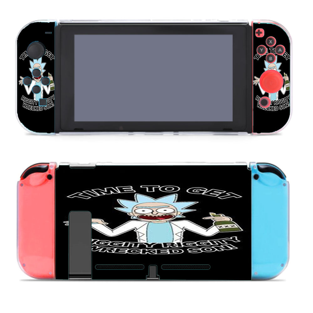 Rick And Morty Time To Get Riggity Riggity Wrecked Son Nintendo Switch Cover Case