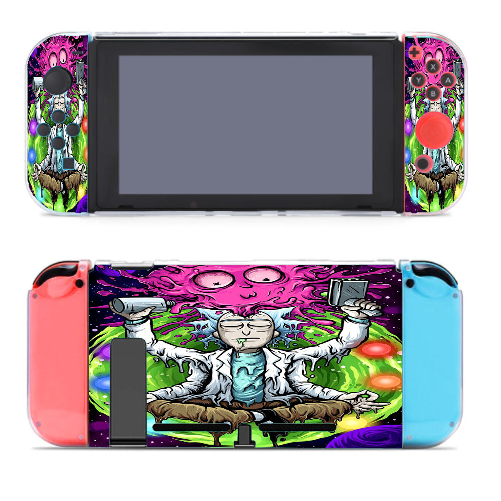 Rick And Morty Trippy Art Purple Nintendo Switch Cover Case