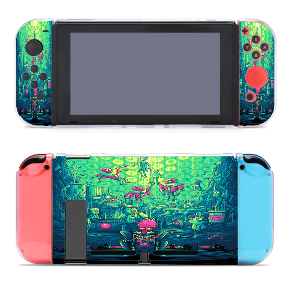 Rick And Morty Two Parts Plutonic Quarks Dan Mumford Nintendo Switch Cover Case