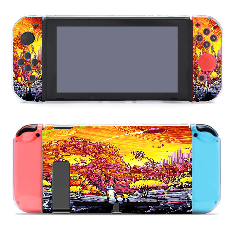 Rick And Morty World Full Colour Nintendo Switch Cover Case