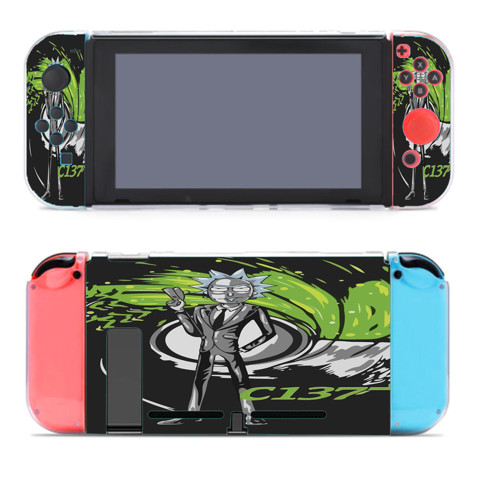 Rick C137 James Bond Nintendo Switch Cover Case