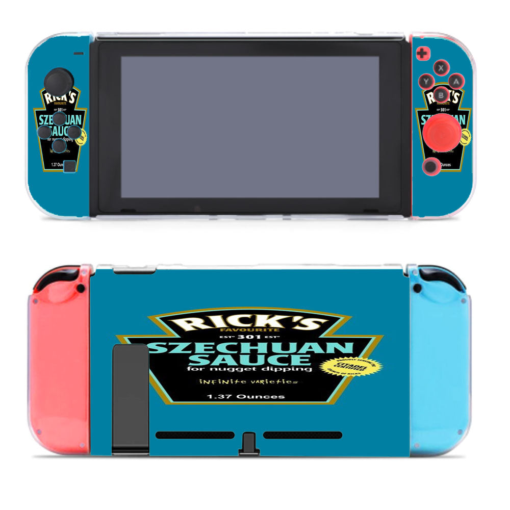 Rick Favourite Szechuan Sauce Nugget Dipping Nintendo Switch Cover Case
