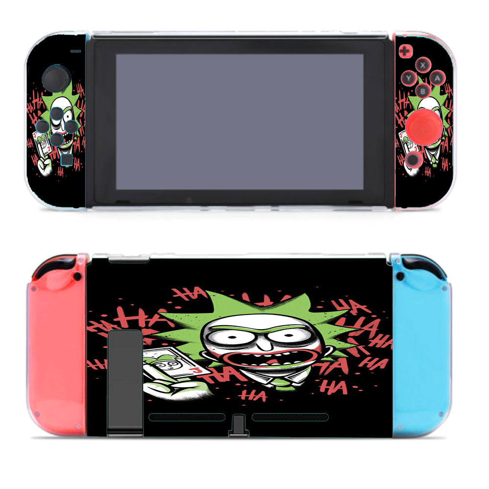 Rick Morty Joker Play Card Nintendo Switch Cover Case