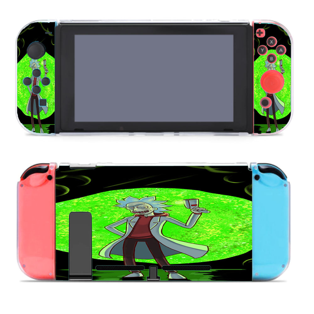Rick Sanchez Green Moon Nintendo Switch Cover Case