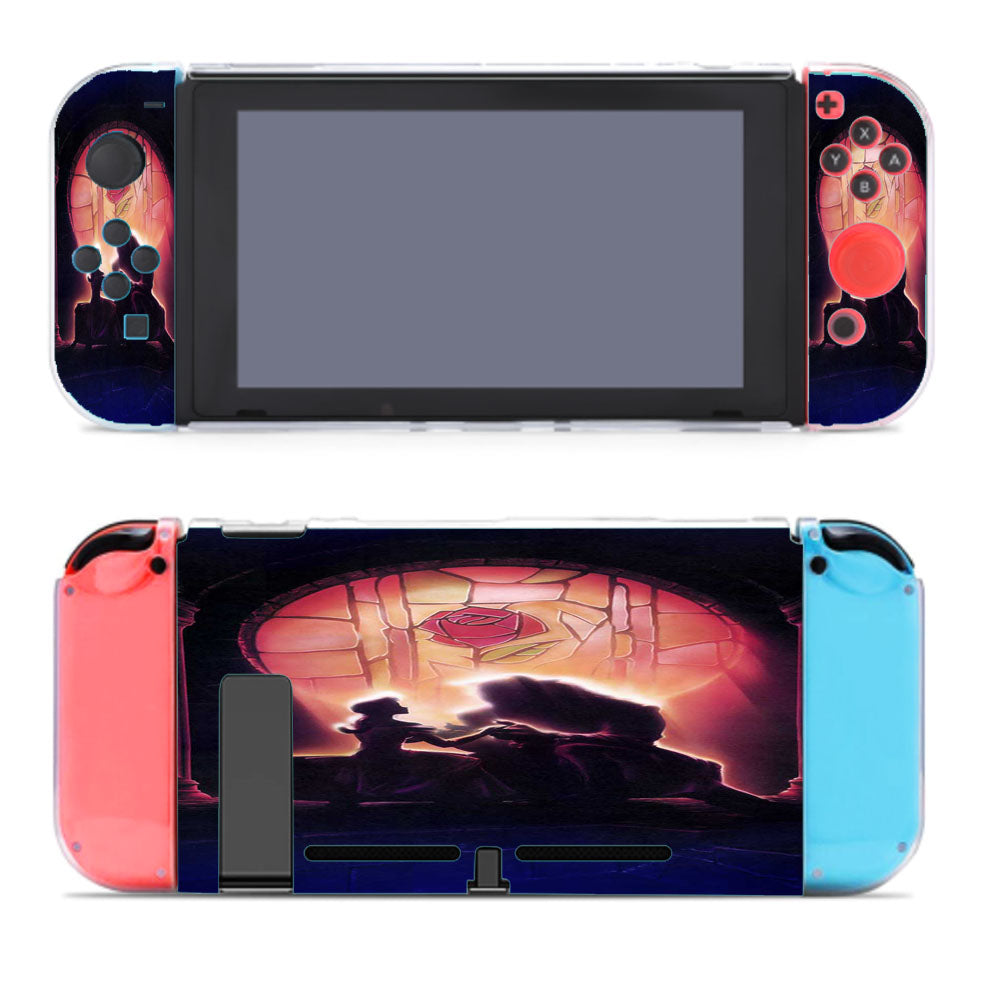 Rose Stained Glasses Beauty And The Beast Nintendo Switch Cover Case