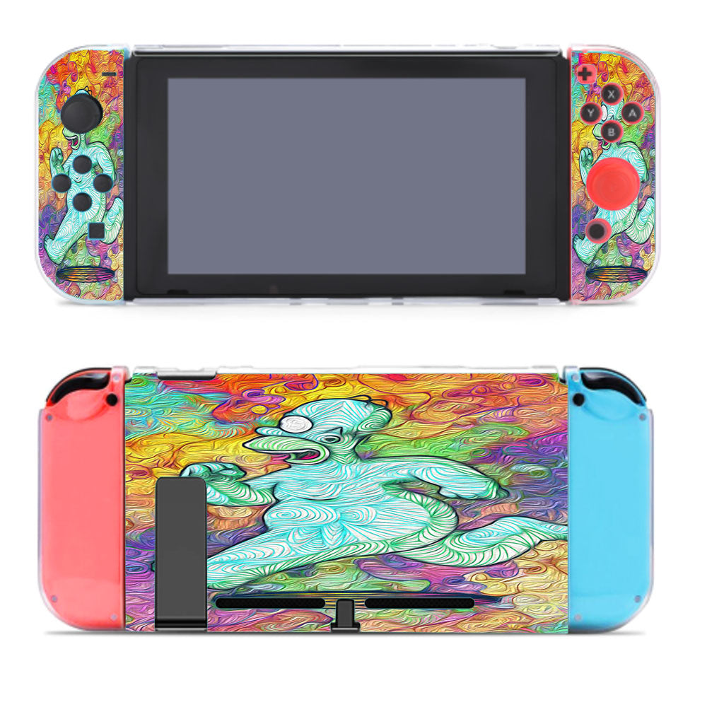 Run Homer The Simpson Abstract Nintendo Switch Cover Case