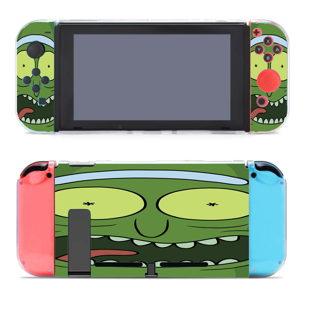 Scary Face Morty Style Pattern Nintendo Switch Cover Case