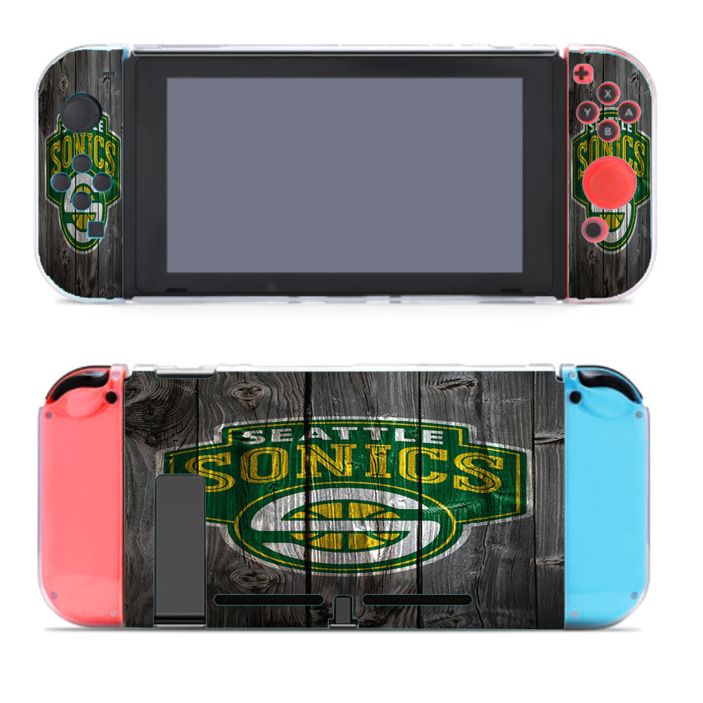 Seattle Sonics Wood Nintendo Switch Cover Case