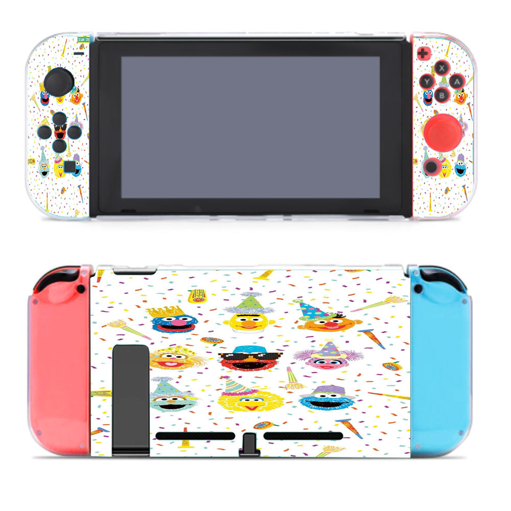 Sesame Street Wallpaper Pattern Nintendo Switch Cover Case