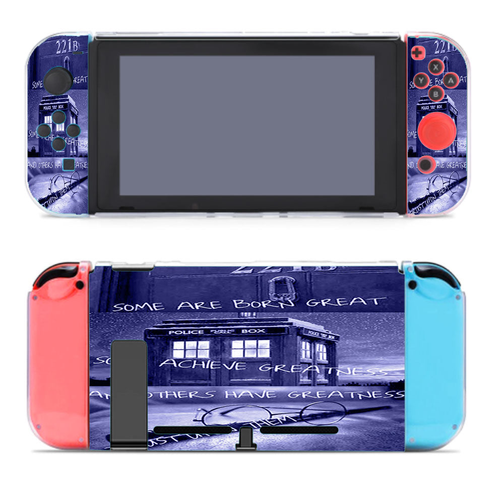 Sherlock Holmes Tardis Police Box Harry Potter Nintendo Switch Cover Case