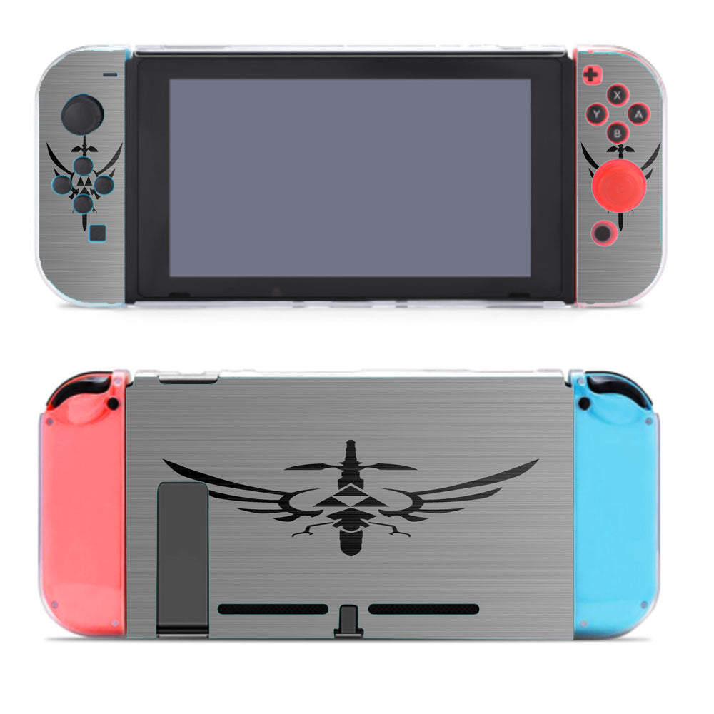 Silver Logo Triforce Sword Zelda Nintendo Switch Cover Case