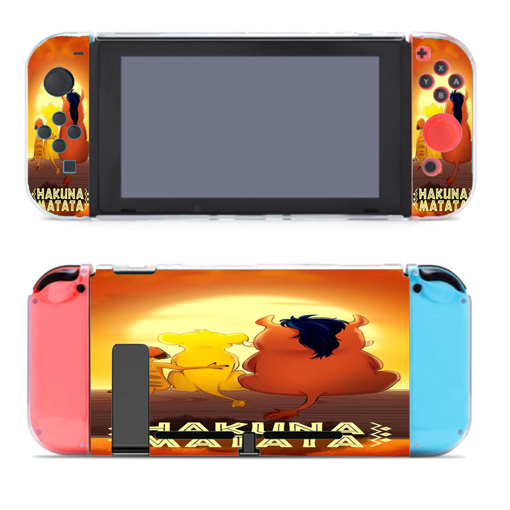 Simba Pumbaa Timon Sunset Hakuna Matata Nintendo Switch Cover Case