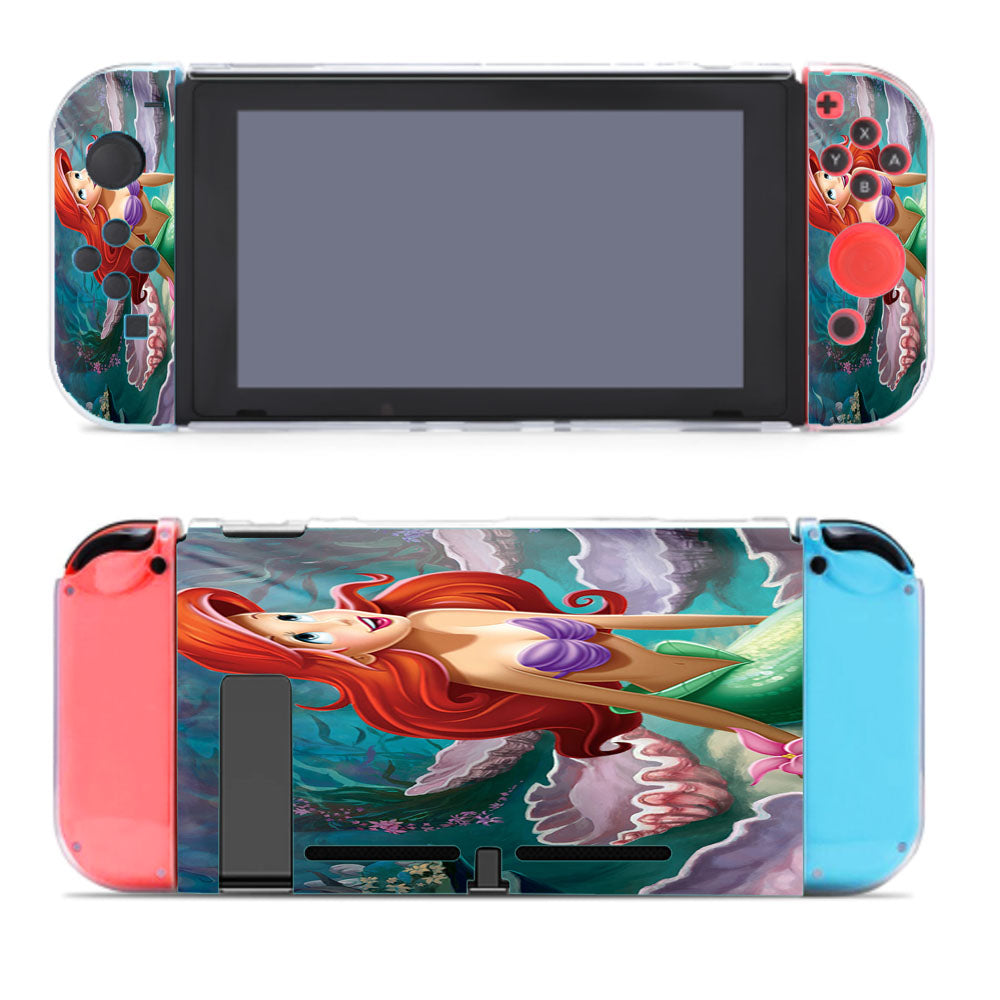 Smilling Ariel Mermaid Nintendo Switch Cover Case