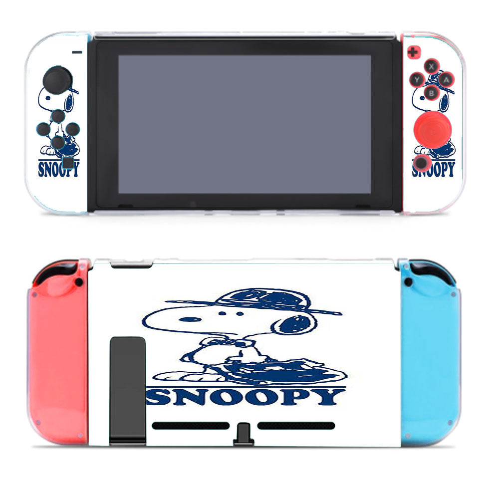 Snoopy Blue Line Nintendo Switch Cover Case