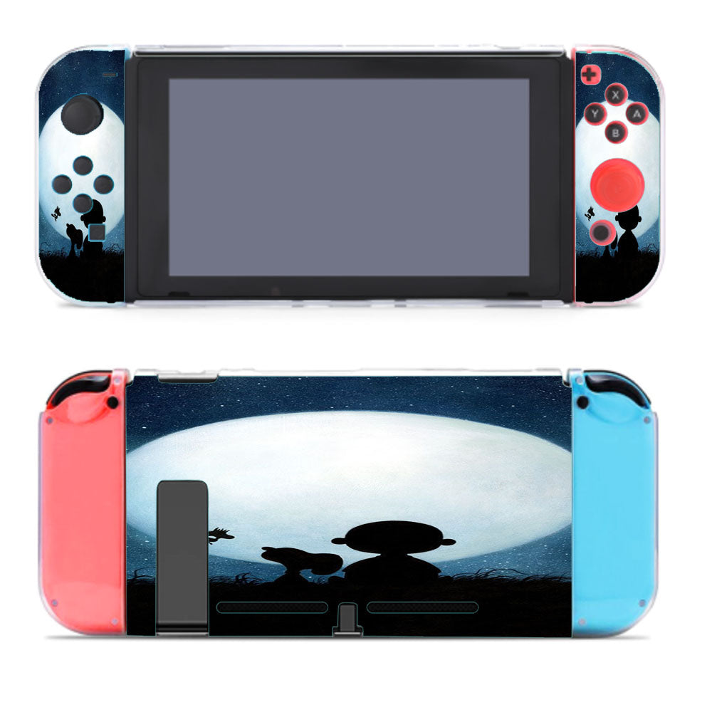 Snoopy Charlie Brown And Moon Nintendo Switch Cover Case