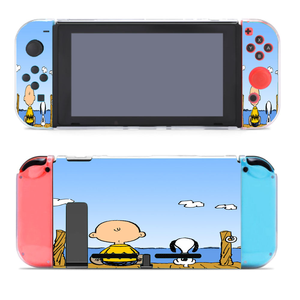 Snoopy Fishing Nintendo Switch Cover Case