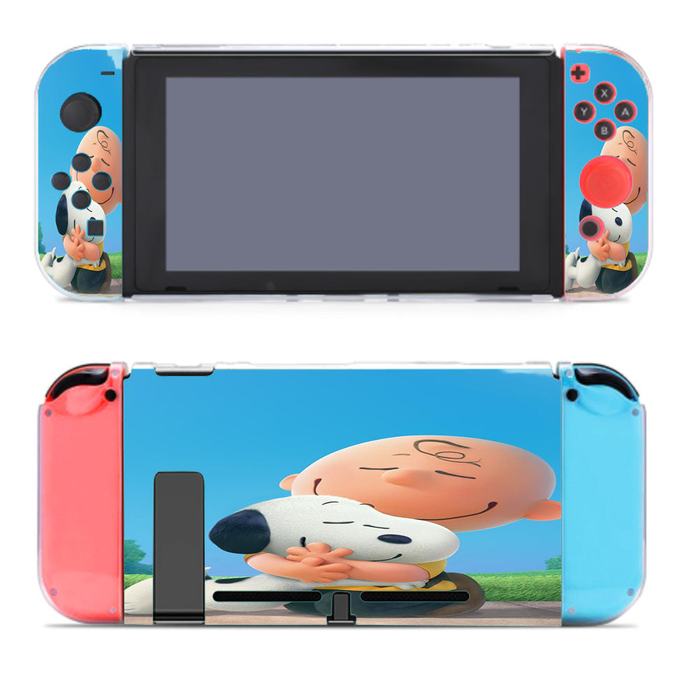Snoopy Hug Charlie Brown Nintendo Switch Cover Case
