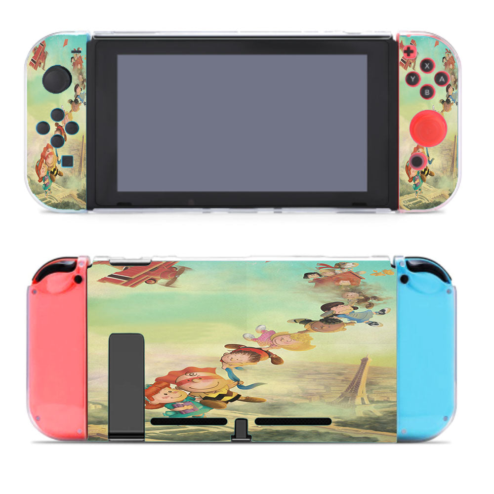Snoopy Kite At France Nintendo Switch Cover Case
