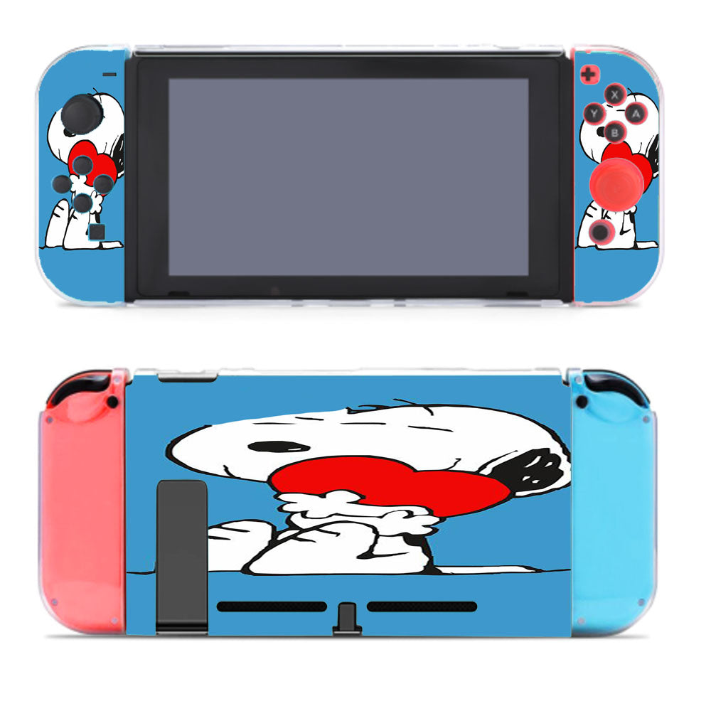 Snoopy Love Heart Nintendo Switch Cover Case