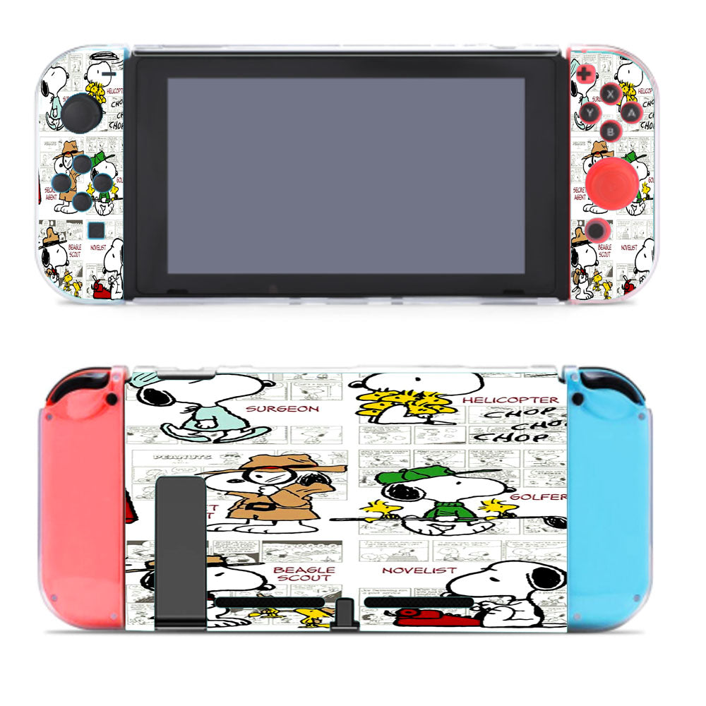 Snoopy Many Faces Comics Nintendo Switch Cover Case