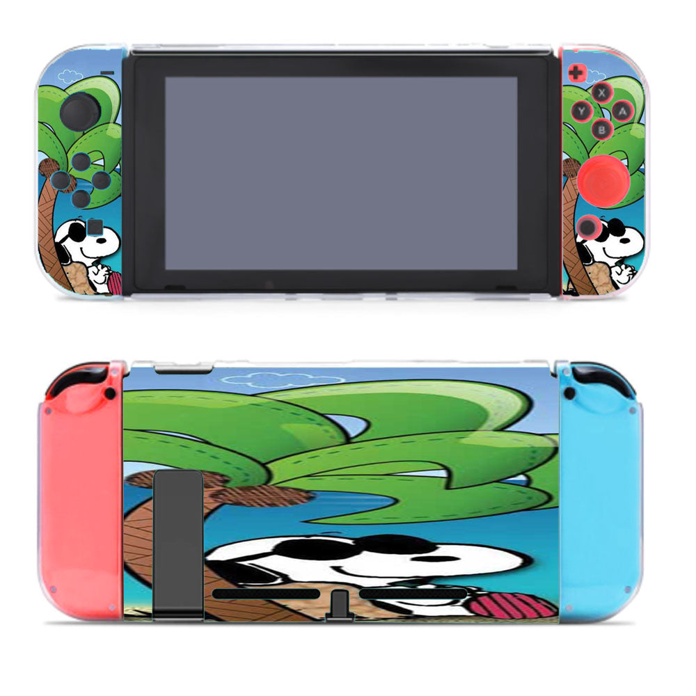 Snoopy Under Palm Tree Nintendo Switch Cover Case
