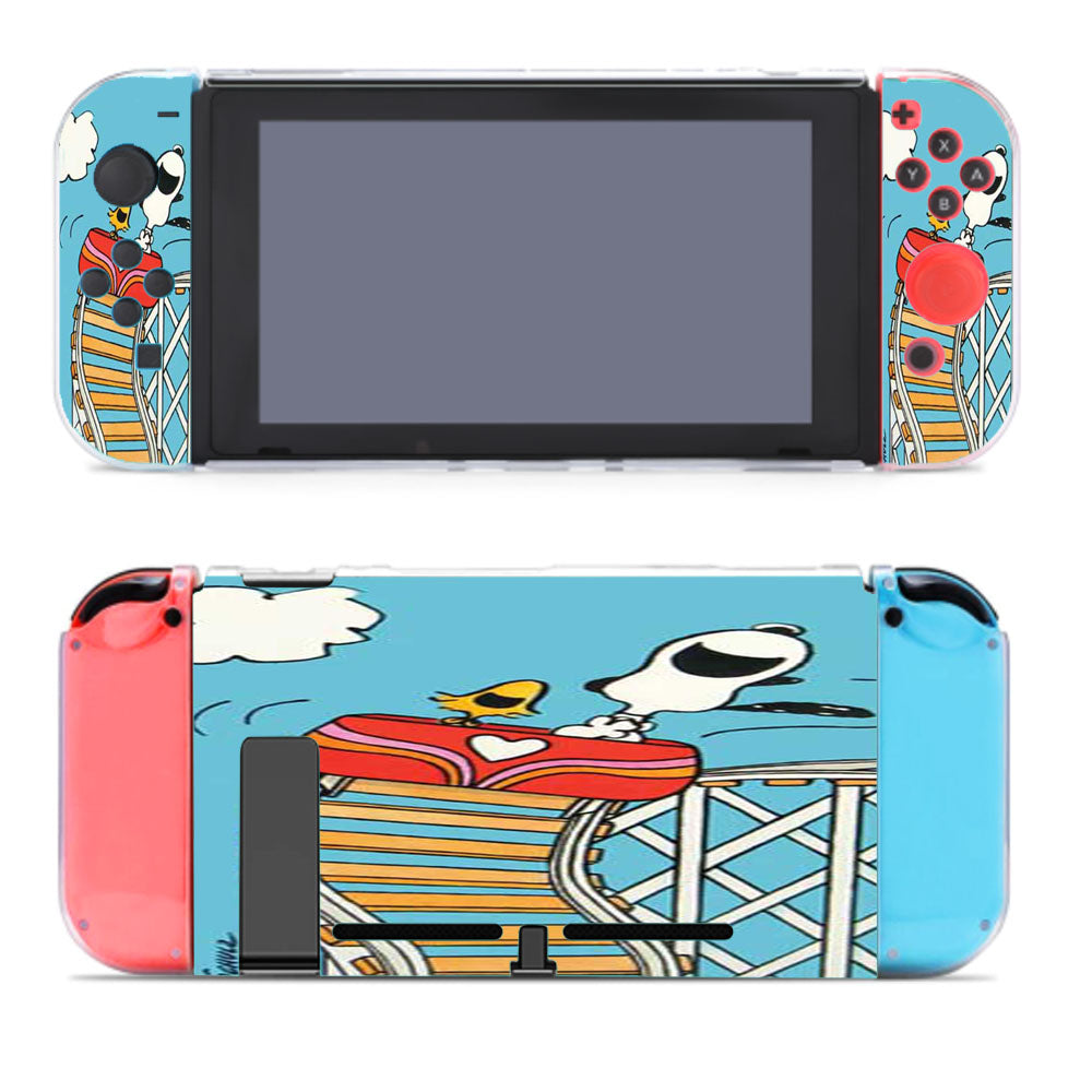 Snoopy Woodstock Rollercoaster Nintendo Switch Cover Case