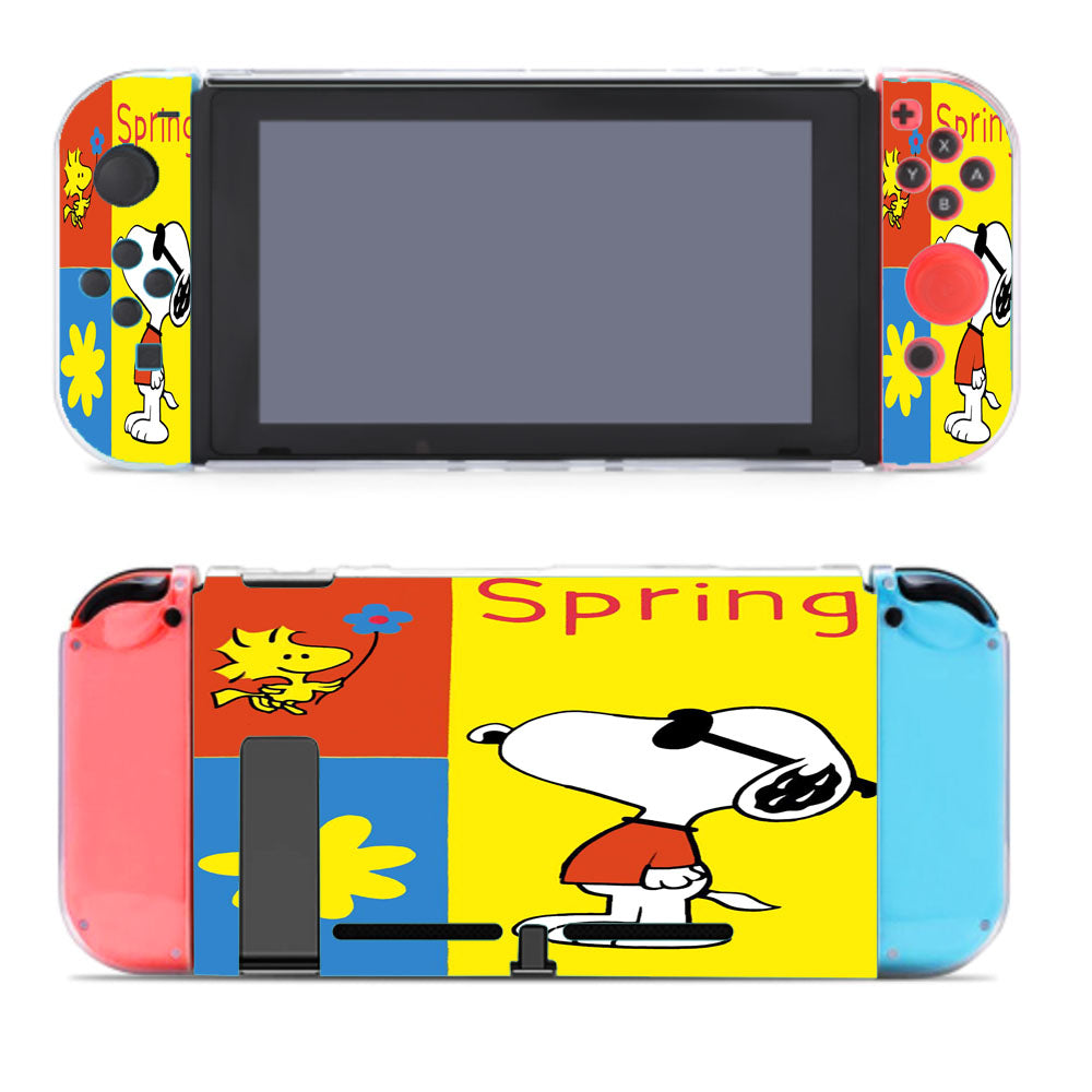Snoopy Woodstock Spring Nintendo Switch Cover Case