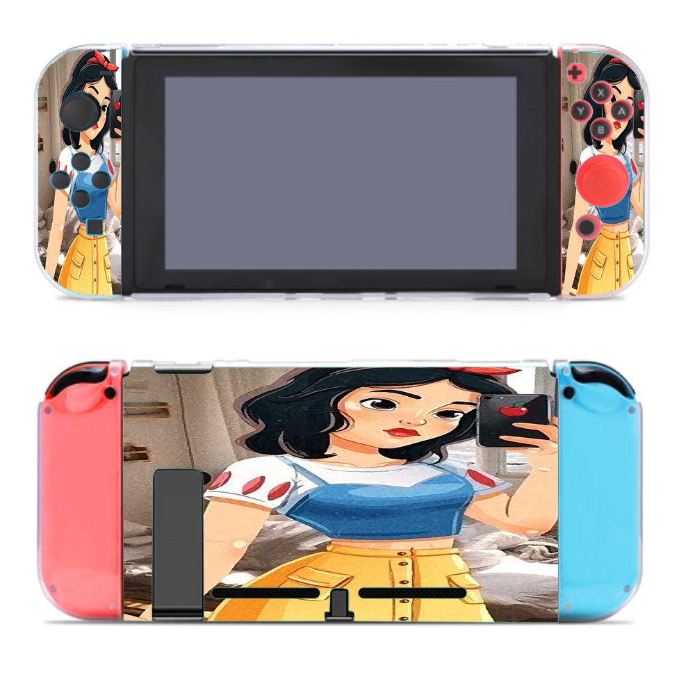 Snow White Paint Swag Nintendo Switch Cover Case