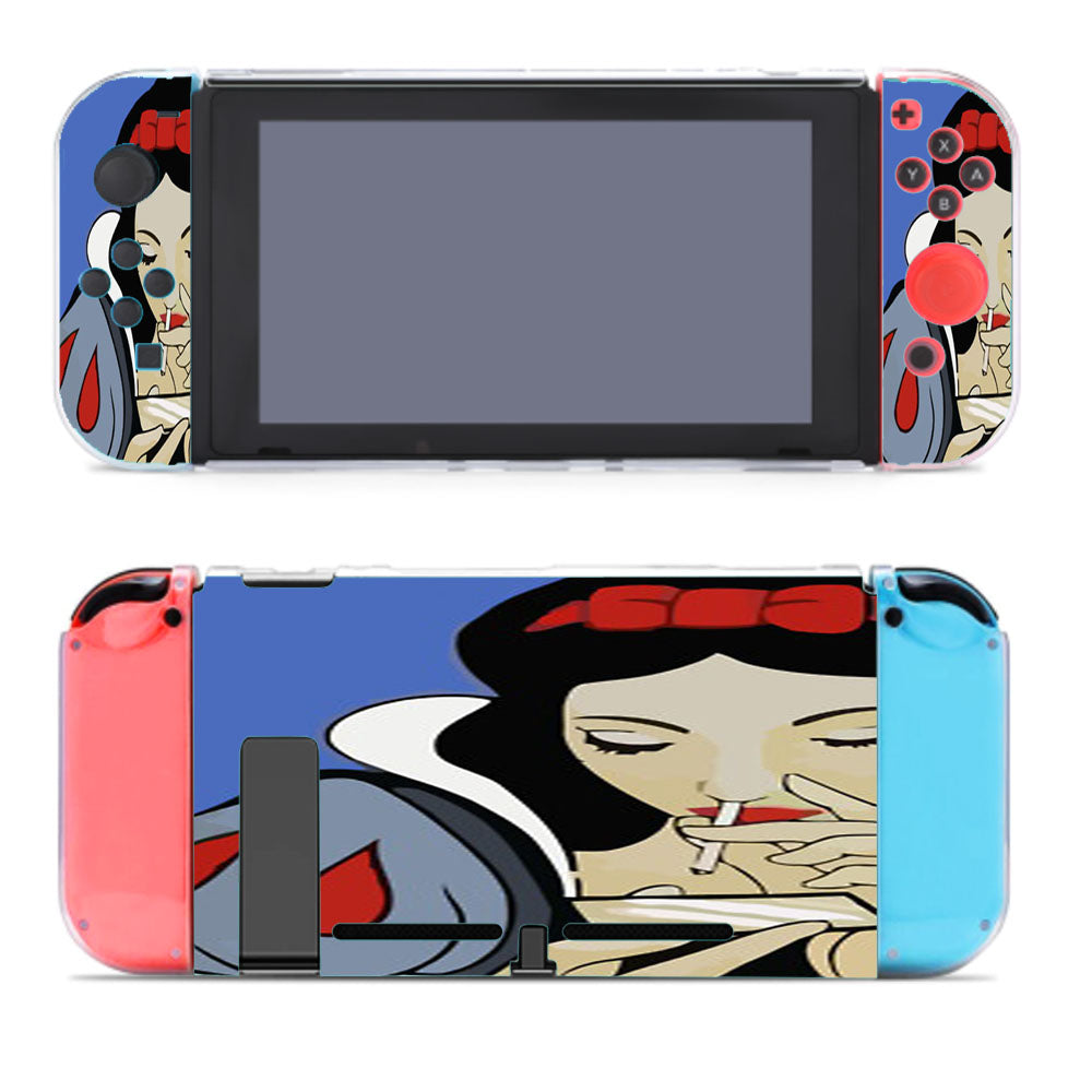 Snow White Punk Smoking Nintendo Switch Cover Case