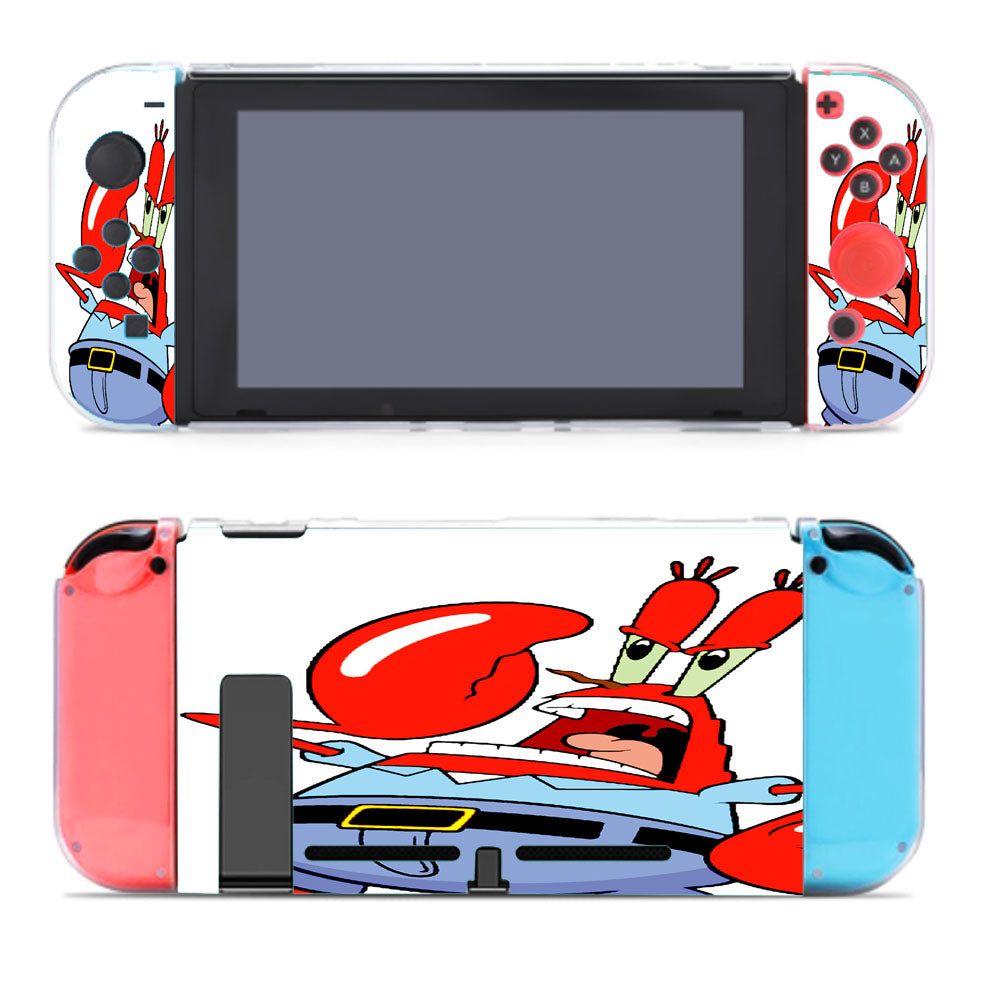 Spongebob Angry Red Mr Krabs Nintendo Switch Cover Case