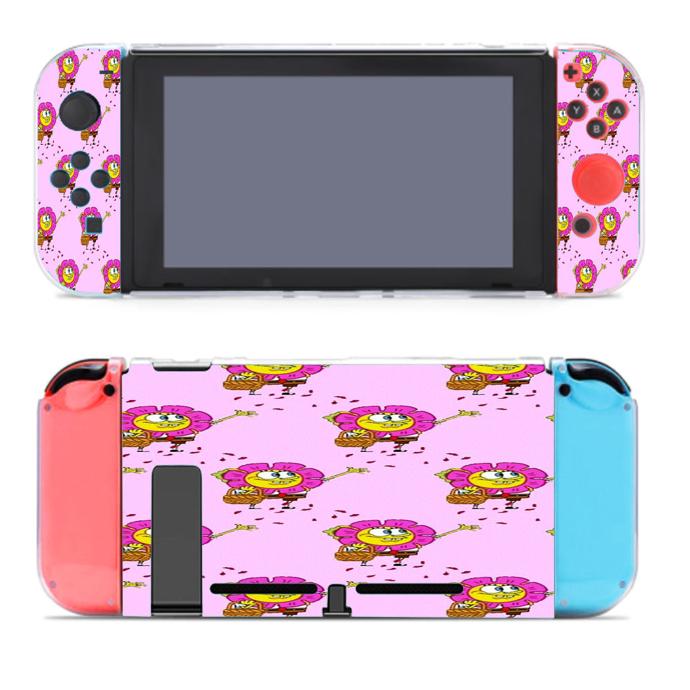 Spongebob Flower Face Doodle Nintendo Switch Cover Case