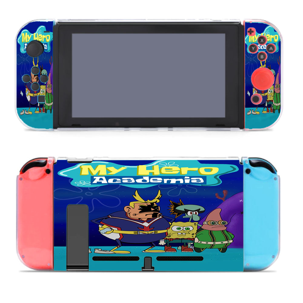 Spongebob My Hero Academia Bikini Bottom Nintendo Switch Cover Case