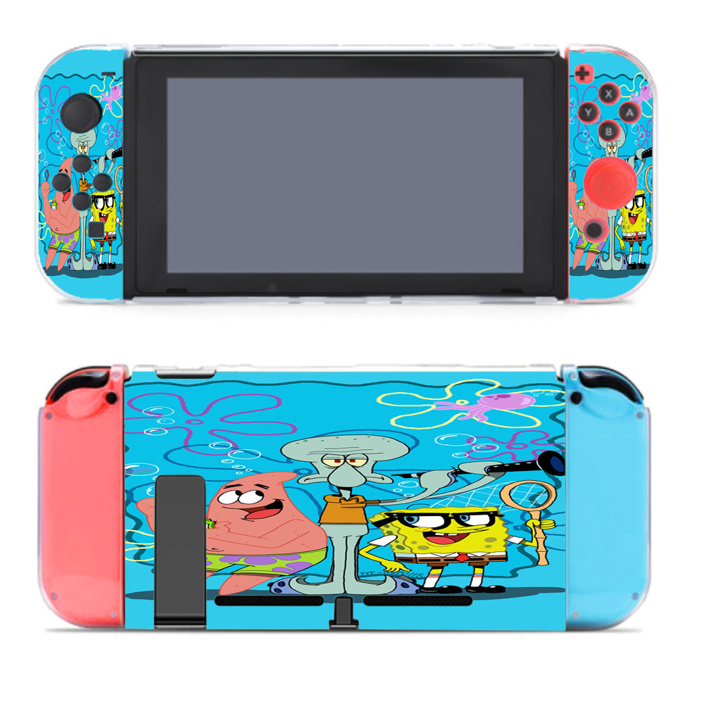 Spongebob Patrick And Squirtward Play Nintendo Switch Cover Case