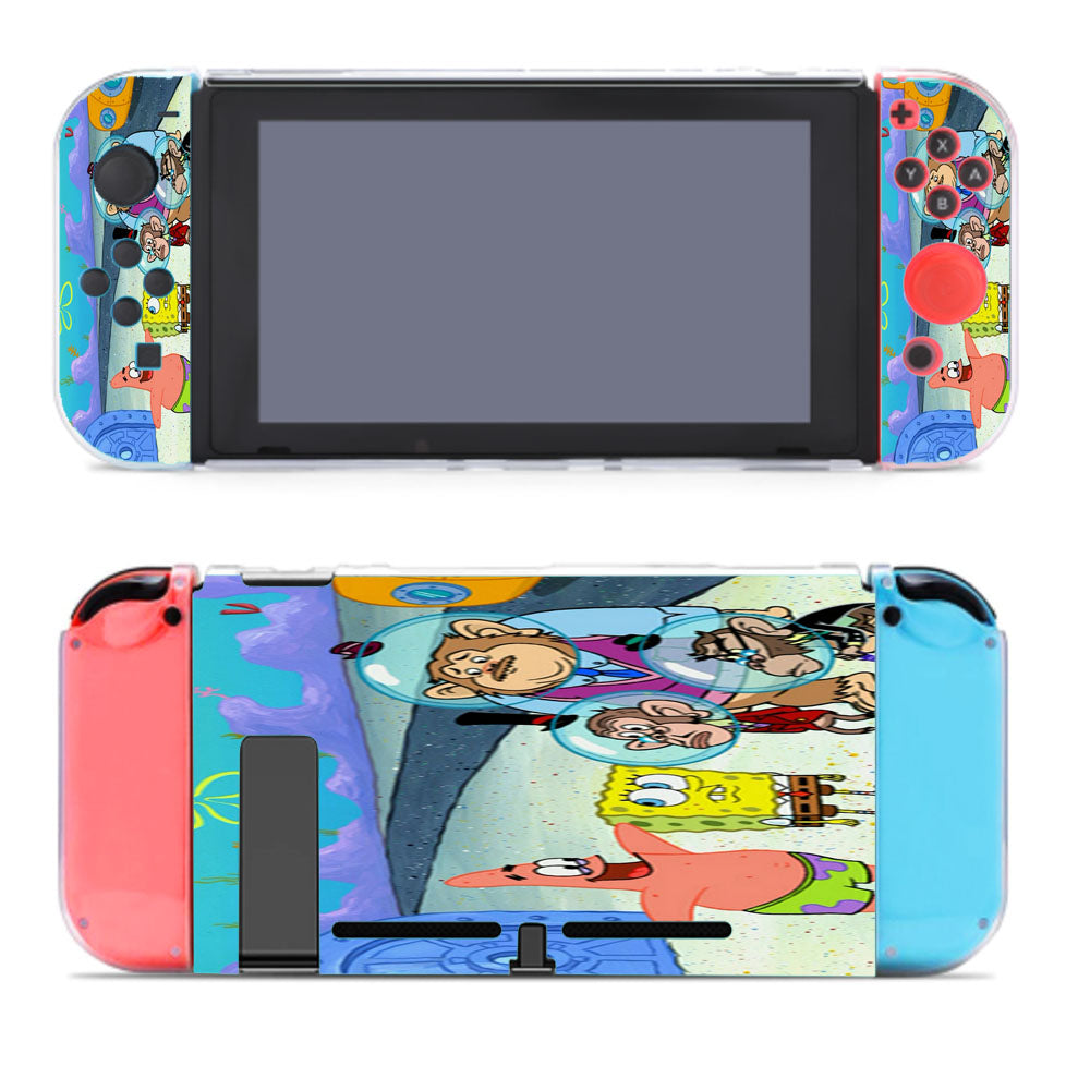 Spongebob Squarepants And Patrick Star With Chimps Ahoy Nintendo Switch Cover Case