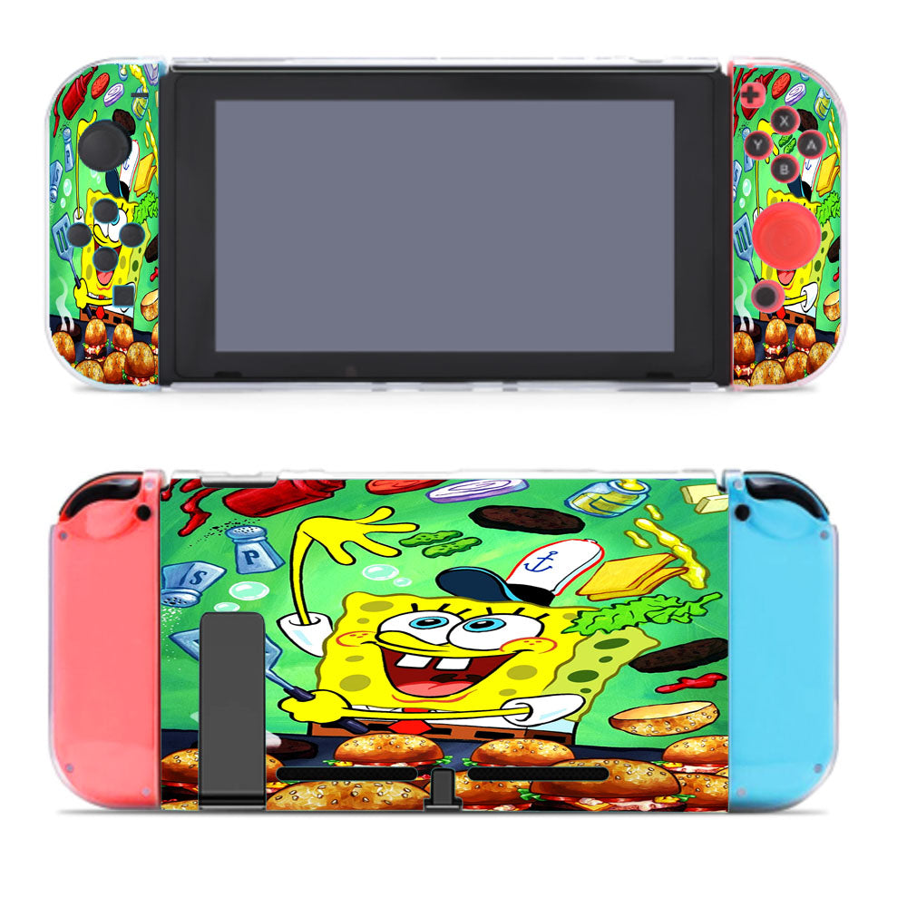Spongebob Squarepants Cooking Krabby Patty Nintendo Switch Cover Case