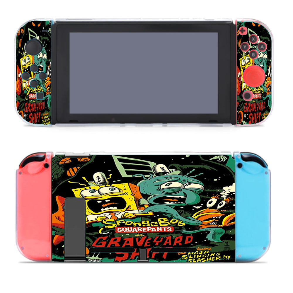 Spongebob Squarepants Graveyard Shift Poster Nintendo Switch Cover Case