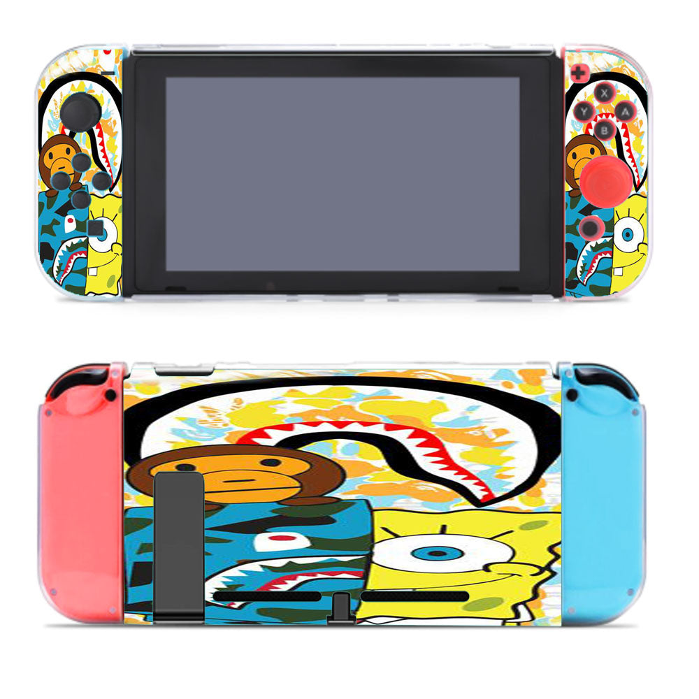 Spongebob Wearing A Bape Nintendo Switch Cover Case