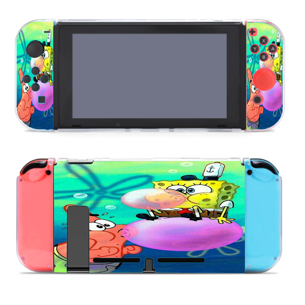 Spongebob X Patrick Bubble Gum Paint Nintendo Switch Cover Case