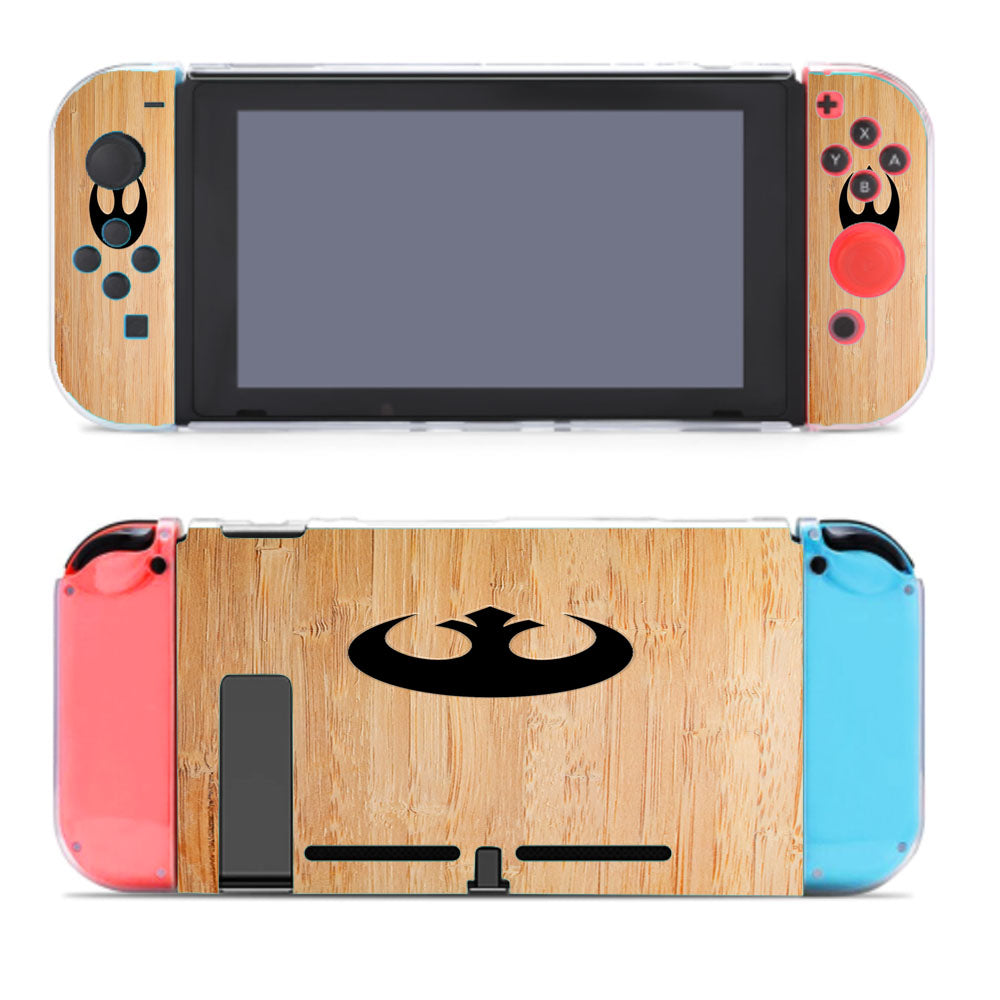 Star Wars Rebel Alliance Symbol Wood Nintendo Switch Cover Case