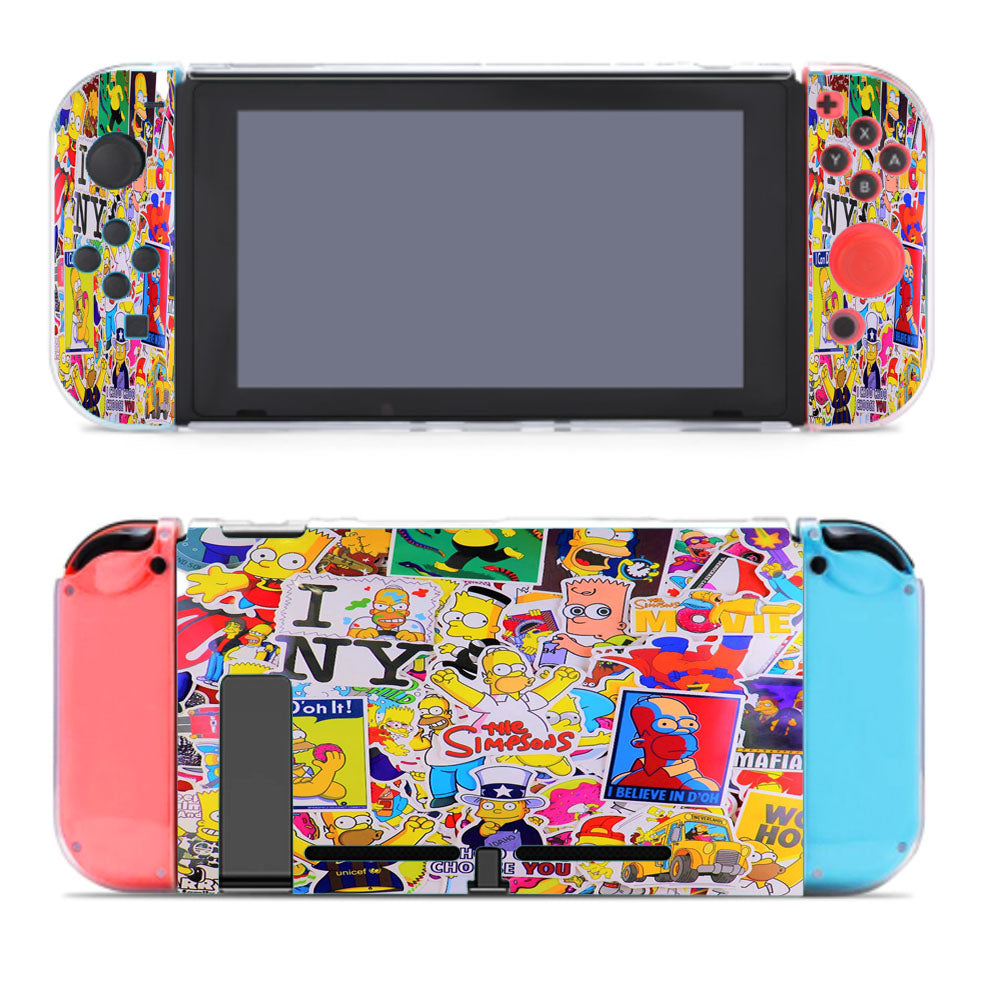 Sticker I Love The Simpsons Bart Homer Collage Nintendo Switch Cover Case