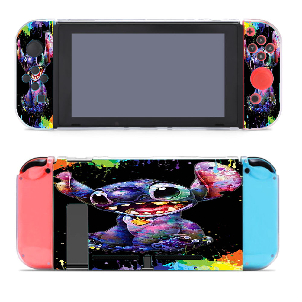 Stitch Cartoon Color Splash Nintendo Switch Cover Case